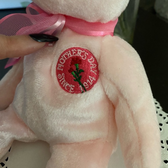 🌷 “MOM-E” RETIRED TY BEANIE BABY BEAR. DATED 2004! MWMT! APPROX 8”. - Picture 6 of 7